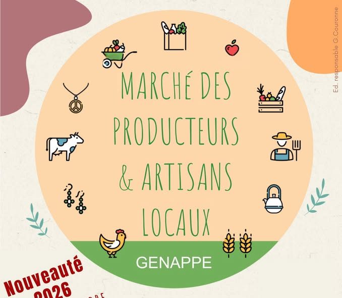 Marché des Producteurs et Artisans locaux de&nbsp;Genappe